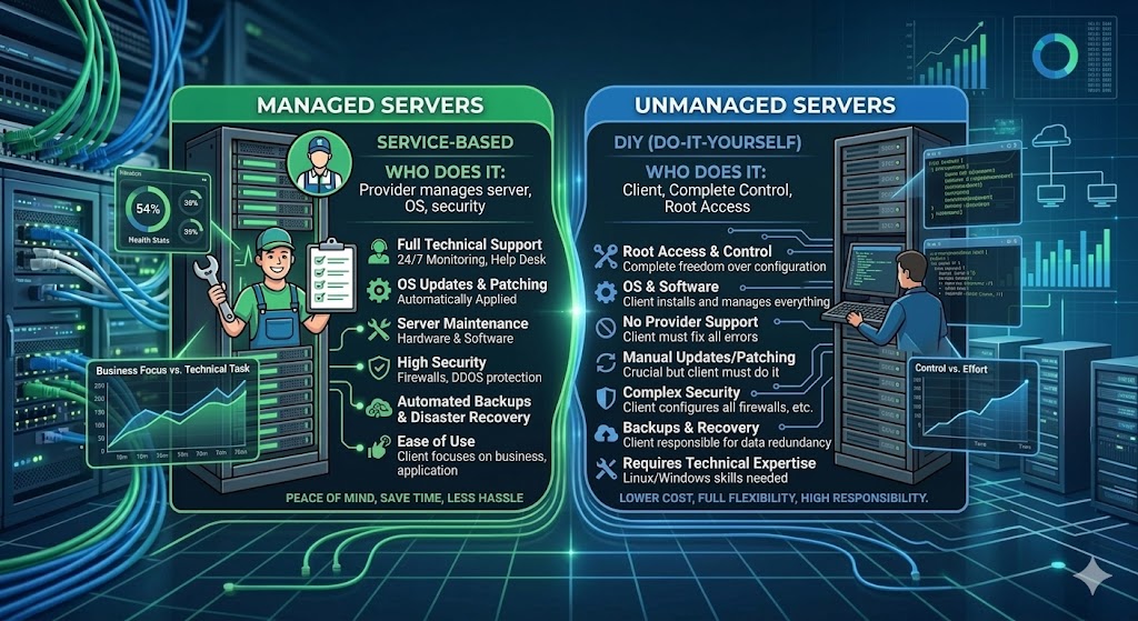 Comparing Managed vs. Unmanaged Servers